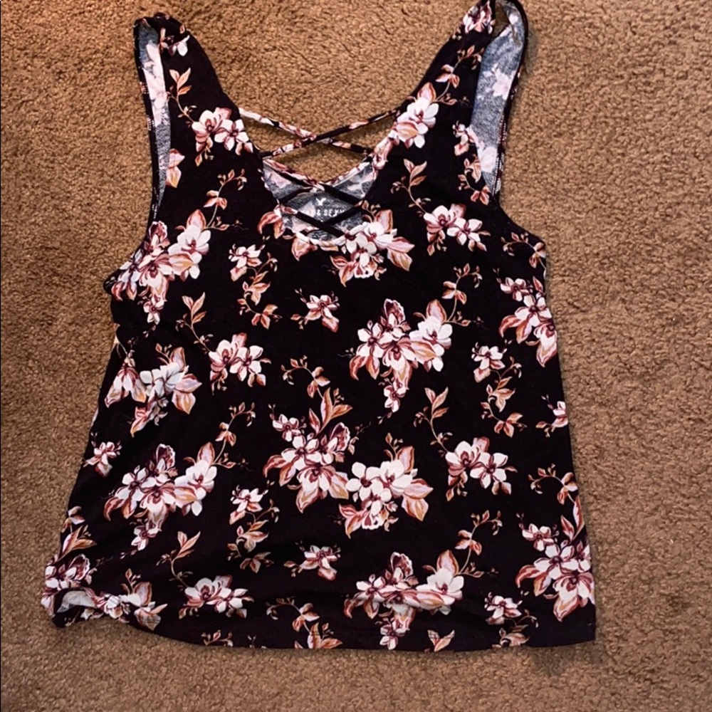 American Eagle criss cross front tank